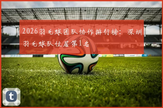 2026羽毛球团队协作排行榜：深圳羽毛球队位居第1名